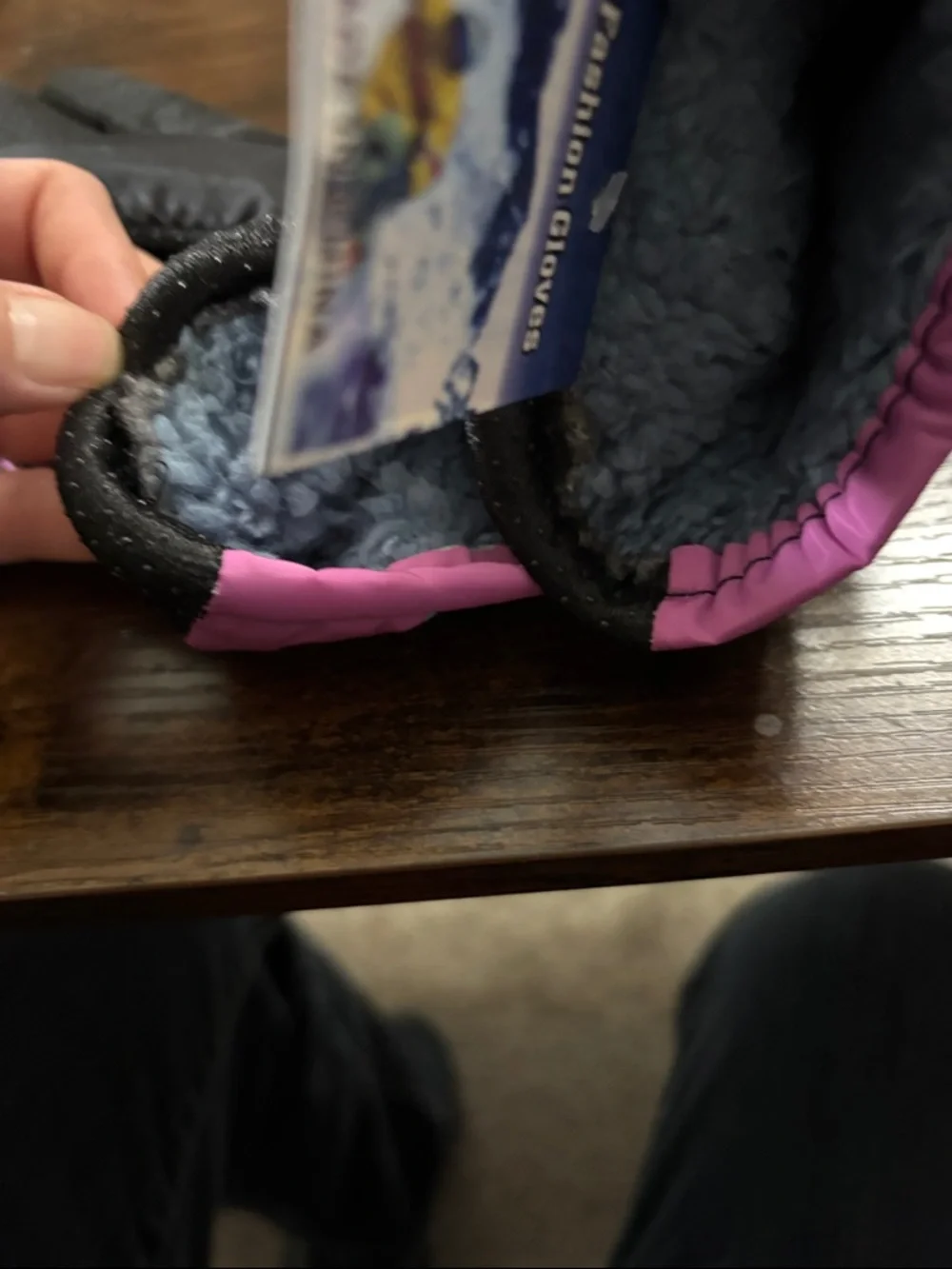 NWT Kids Unicorn Winter Gloves - Pink Fleece Lined